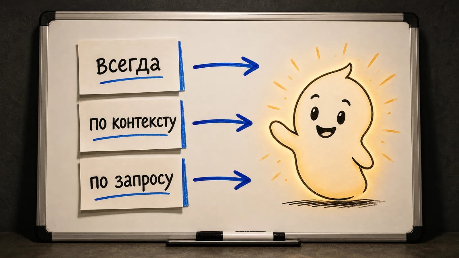 Четыре режима активации Cursor Rules: всегда, по контексту, по запросу и вручную
