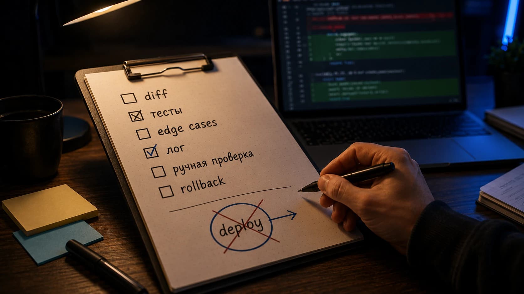Чеклист проверки результата после работы ChatGPT Codex
