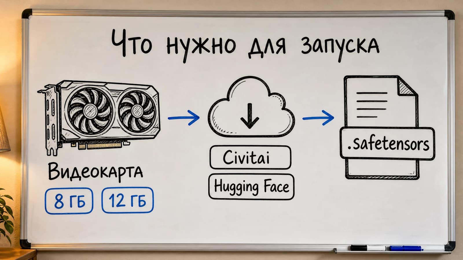 Что нужно для запуска Stable Diffusion: видеокарта с VRAM и модели с Civitai и Hugging Face