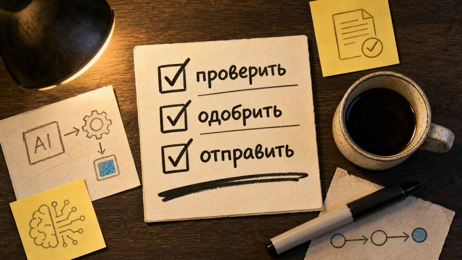 Чек-лист человеческого контроля перед запуском агентного рабочего процесса