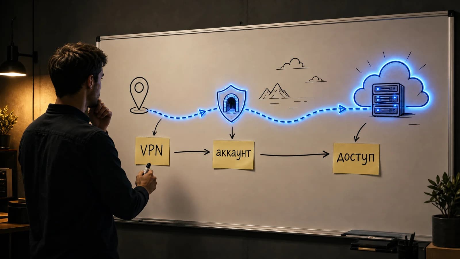 Схема доступа к Gemini из России: VPN с сервером в США или Европе плюс иностранный аккаунт Google либо российские агрегаторы с оплатой в рублях
