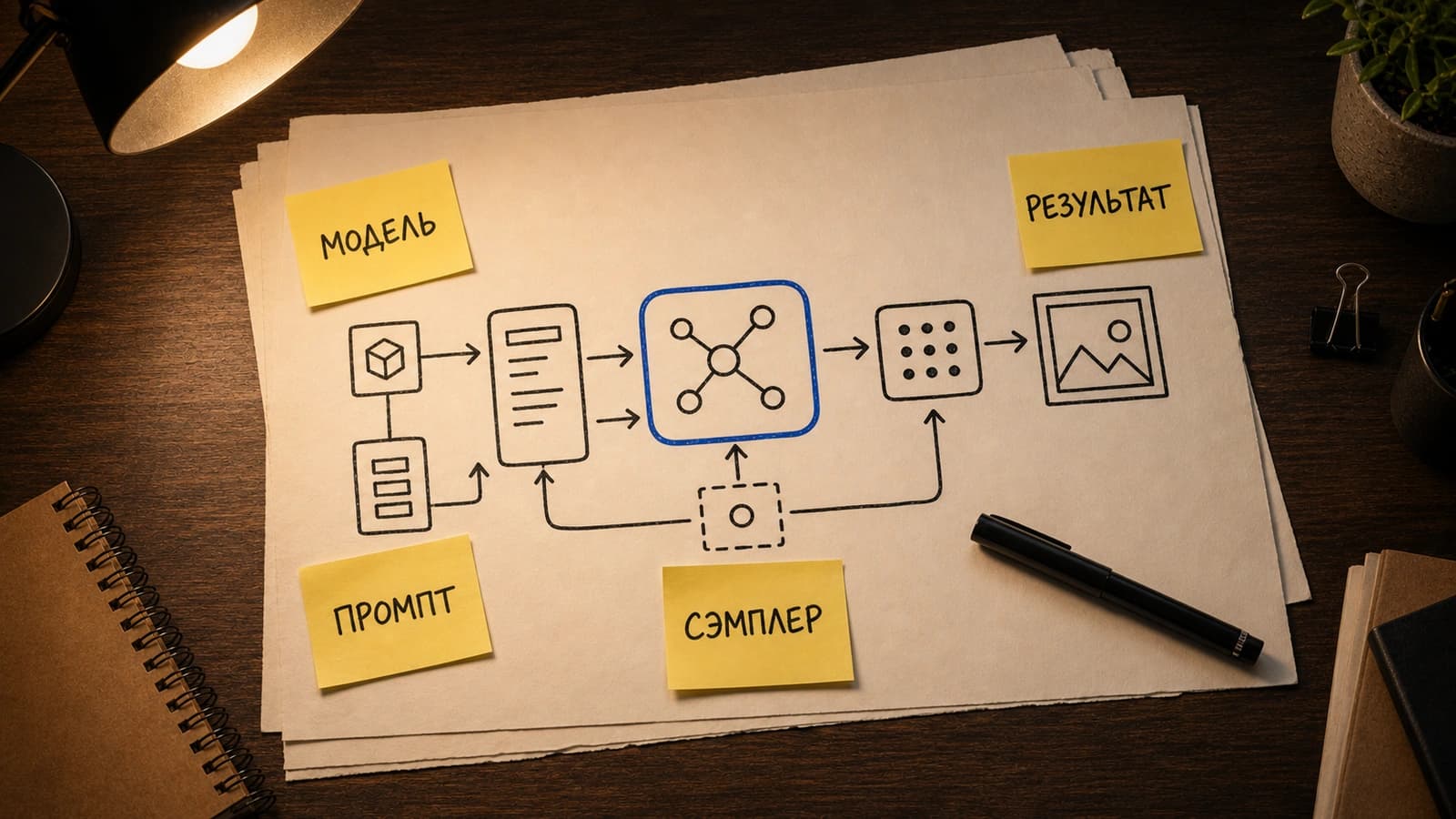 ComfyUI: как установить и собрать первый workflow