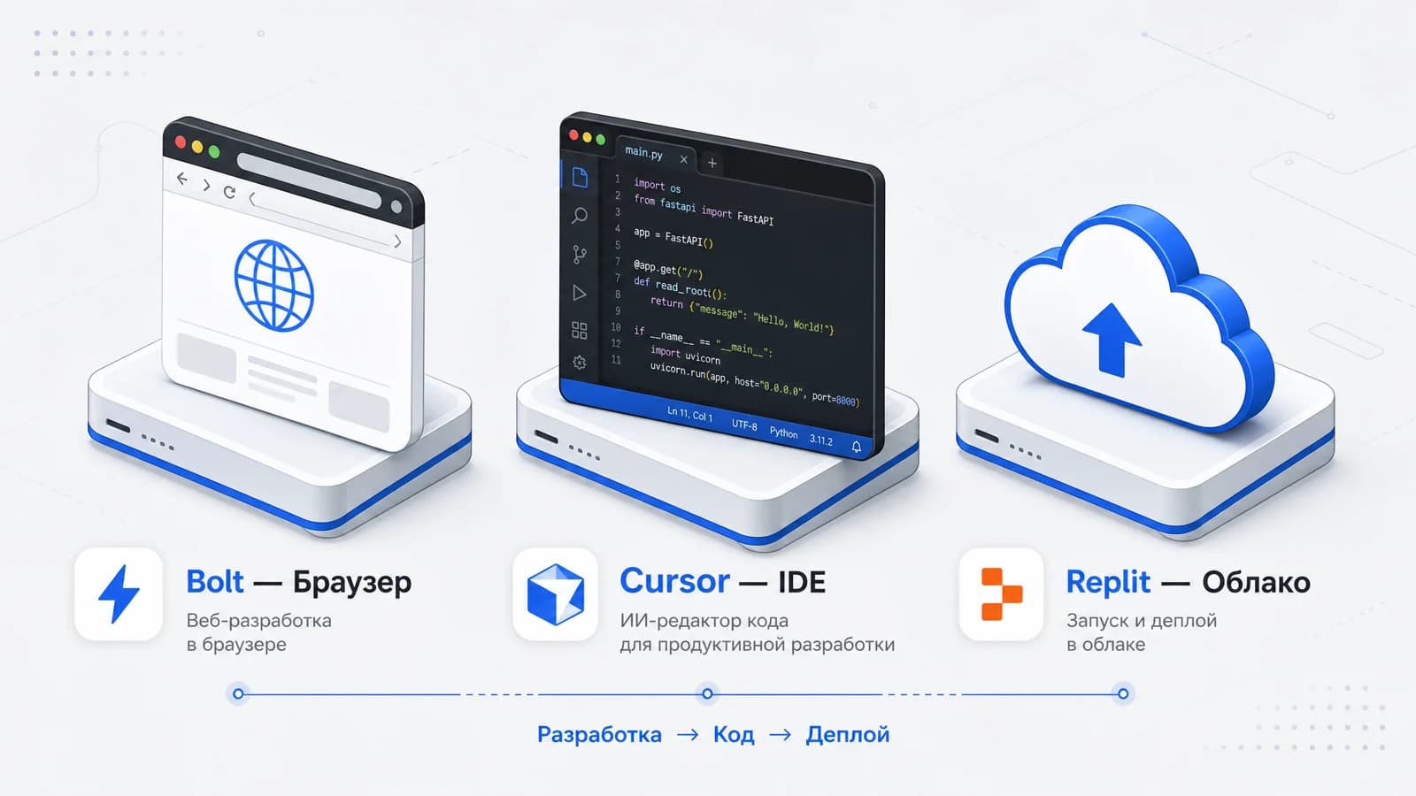 Панель управления проектами в Bolt.new с индикатором расхода токенов